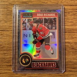 2014-15 O-Pee-Chee Platinum Brad Richards Black Ice SSP /25 Blackhawks #63
