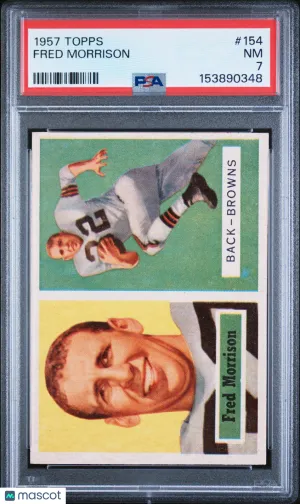 1957 Topps Fred Morrison #154 [Base] Base Set PSA 7