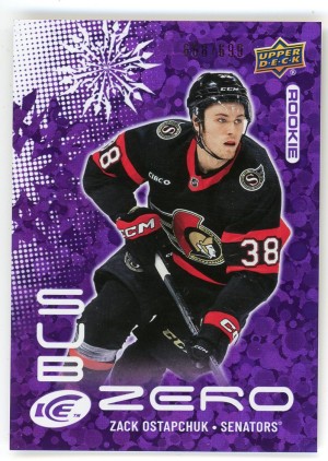 2024-25 UD Ice Zack Ostapchuk Sub Zero Rookies /699