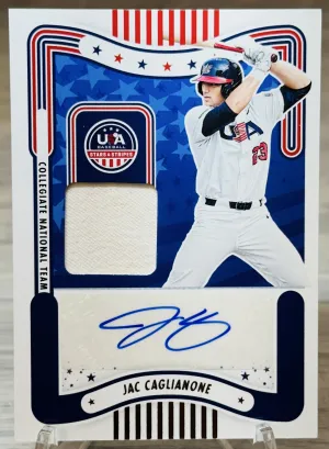 2024 Panini USA - Stars And Stripes - Jac Caglianone #SM-JC - Auto/Game Used Mem