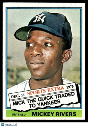 1976 Traded Baseball Mickey Rivers #85T