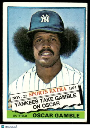 1976 Traded Baseball Oscar Gamble #74T