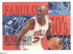 1995 Fleer Ultra Fabulous Fifties Michael Jordan #5 front