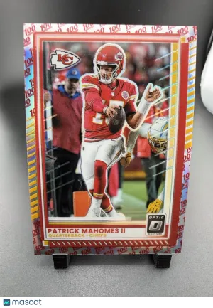 2025 Panini Donruss Optic Patrick Mahomes II #40 100 Emoji