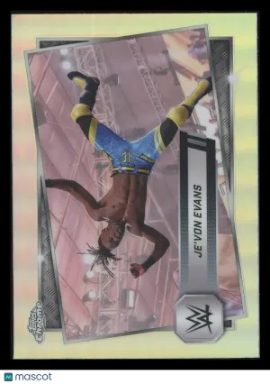 Je'Von Evans 2025 Topps Chrome WWE #183 Refractor NXT