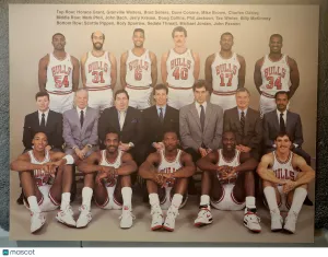 1987 Canon EOS Chicago Bulls Granville Waiters Mike Brown John Paxson Brad Sellers Rory Sparrow Sedale Threatt Michael J