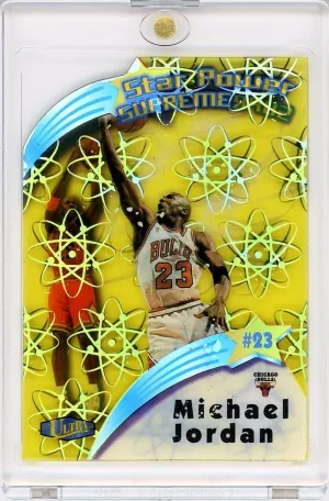 Michael Jordan 1997-98 Fleer Ultra #1 Star Power Supreme SSP Acetate Die Cut