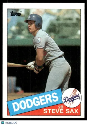 1985 Baseball Card Steve Sax #470
