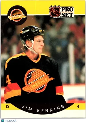 1989 Pro Set Jim Benning #292