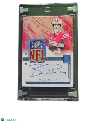 2024 Panini Impeccable Football Elegance Brock Purdy #EVA-BPY NFL Shield Patch