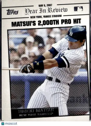2008 Topps Year In Review Hideki Matsui #YR36