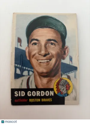1953 Topps Sid Gordon #117 Lower grade