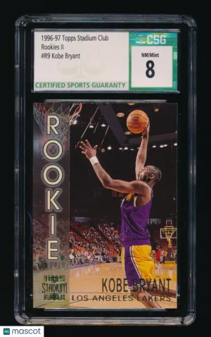 1996-97 Topps Stadium Club Kobe Bryant #9 Rookie Insert CSG 8