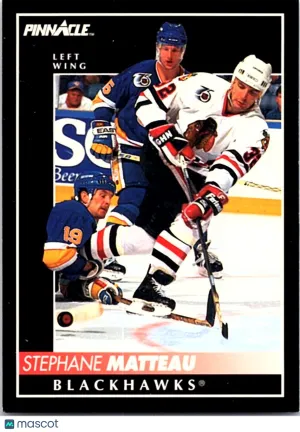 1992 Pinnacle Stephane Matteau #180