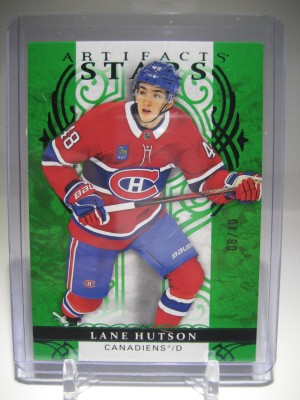 2026-27 Upper Deck Artifacts Hockey Lane Hutson Emerald 06/10