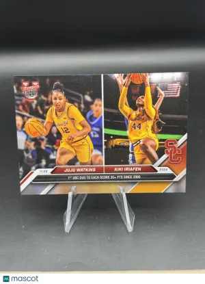 JuJu Watkins & Kiki Iriafen 2024 Bowman U Now #20 - USC Trojans