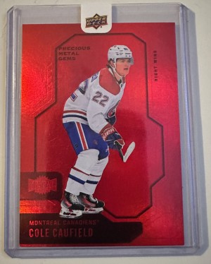 24/25 Skybox metal universe Cole Caufield red PMG /100