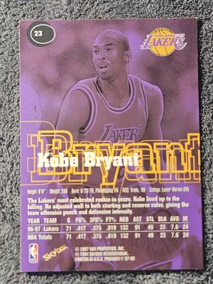 1997 SkyBox Premium #23 Kobe Bryant back