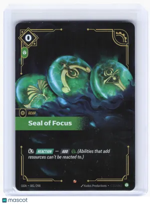 2025 Riftbound: League of Legends TCG—Seal of Focus #081 Origins—Epic Foil
