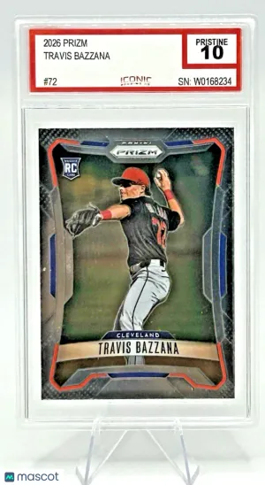 2026 Panini Prizm Travis Bazzana RC #72 Cleveland Iconic Pristine 10