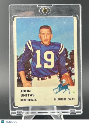 1961 Fleer Johnny Unitas Baltimore Colts