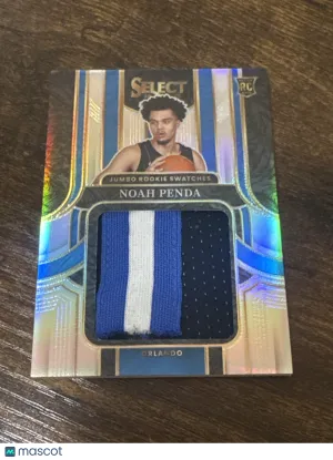 2025-26 Panini Select Noah Penda #JRS-PEN Silver /99 RC Memorabilia