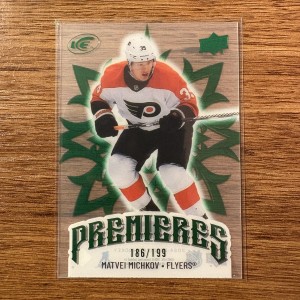 2024-25 Upper Deck Ice Matvei Michkov Premieres Green Rookie /199 Flyers #245