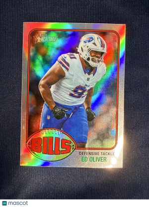 2026 Topps Heritage Ed Oliver #261 Chrome Refractor