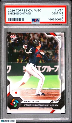 2026 Topps Now World Baseball Classic Shohei Ohtani #WB4 front