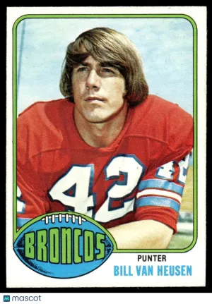 1976 Football Card Bill Van Heusen #37