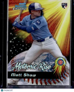 2025 Bowman Chrome Meteoric Rise Matt Shaw #MR-9 Mojo Refractor RC