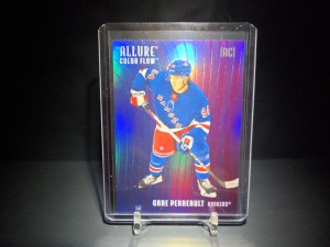 2025-26 Gabe Perreault Upper Deck Allure Color Flow Blue Purple Rookie RC Gabe Perreault
