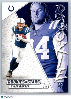 2025 Panini Rookies & Stars 29 Tyler Warren Rookie Exclusive Indianapolis Colts