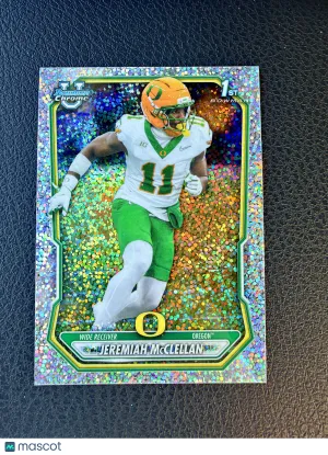 2026 Bowman Football Jeremiah McClellan #BCP-150 Chrome Sparkle Refractor