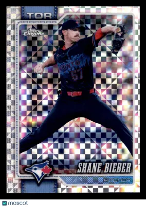 2026 Topps Chrome Shane Bieber #21 X-Fractors