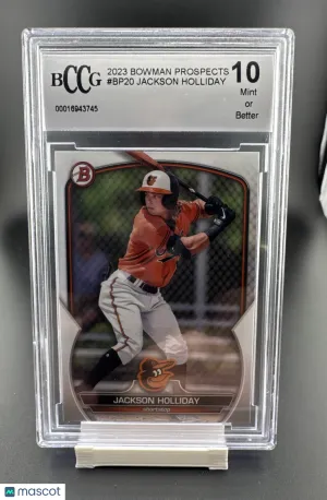 2023 Bowman Jackson Holliday #BP-20 [Base] Rookie Insert BGS 10