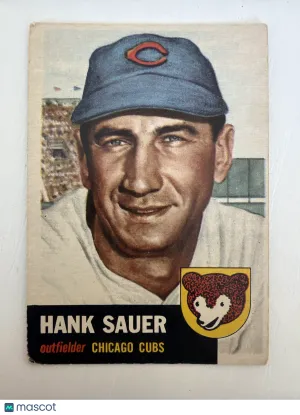 1953 Topps Hank Sauer #111 Light Wrinkle