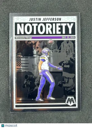 2025 Panini Mosaic 6 Justin Jefferson Notoriety Minnesota Vikings