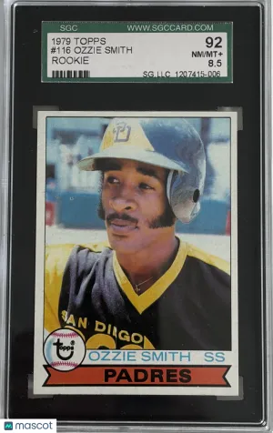 1979 Topps Ozzie Smith #116 SGC 8.5 Rookie