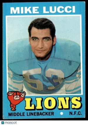 1971 Football Mike Lucci #105