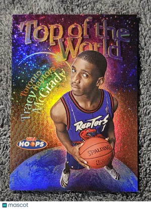 1997 SkyBox NBA Hoops Top of the World #8TW Tracy McGrady Rookie RC