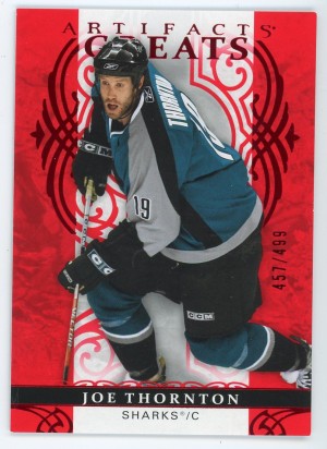 2026-27 Artifacts #157 Joe Thornton Greats Ruby /499