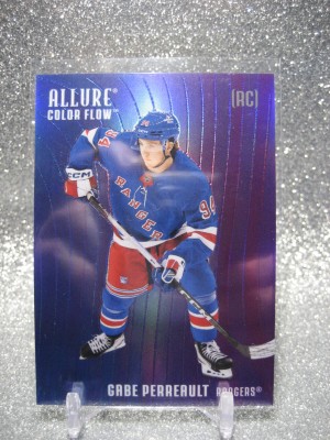 Upper Deck 2025-26 Allure Color Flow Gabe Perreault NYR #CF-16 Blue Purple RC