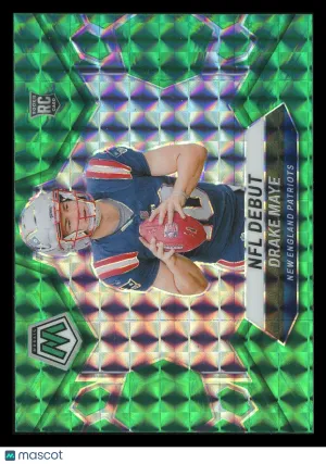 Drake Maye 2024 Panini Mosaic Green RC #273 New England Patriots