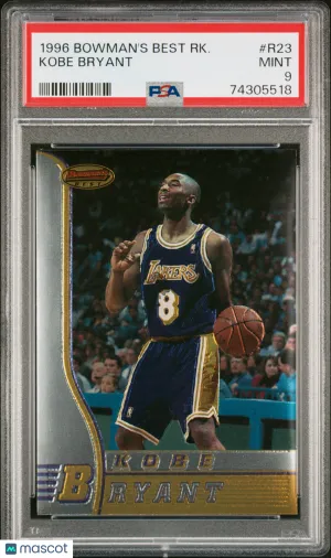 1996 Bowman's Best Rookie Kobe Bryant PSA 9