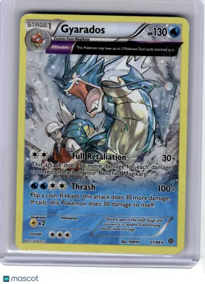 2015 Pokemon—Gyarados #21 Deck Exclusives—Rare Holo [Heavily Played]
