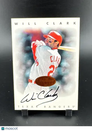 1996 Leaf Signature Series Will Clark Bronze Parallel/Variety Insert