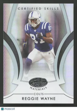 2007 Leaf Certified Materials Reggie Wayne #CS-14 Certified Skills Mirror SN