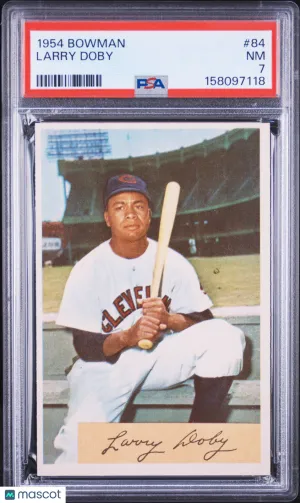 1954 Bowman Larry Doby #84 Cleveland Indians PSA 7