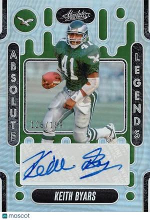 2024 Panini Absolute Football Keith Byars Absolute Legends Auto /199 #ALS-KBS Philadelphia Eagles